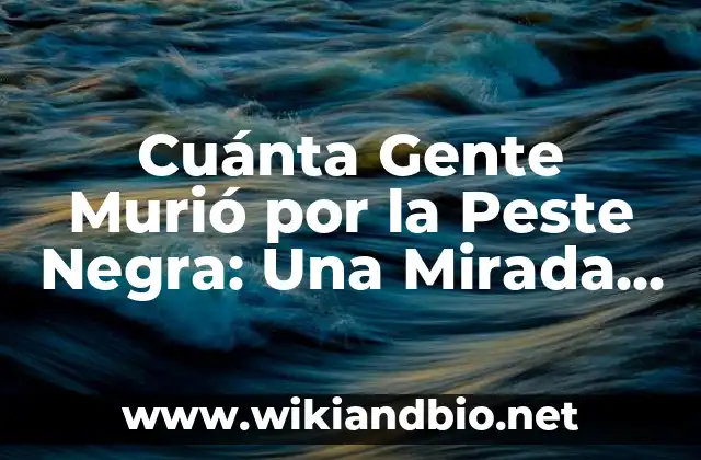 Causas de la Peste Negra
