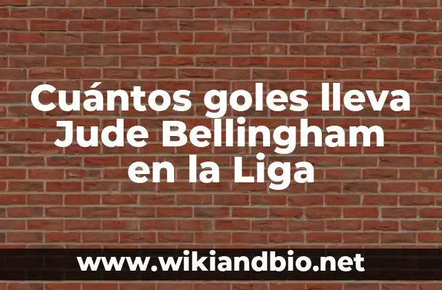 Cuántos goles lleva Jude Bellingham en la Liga