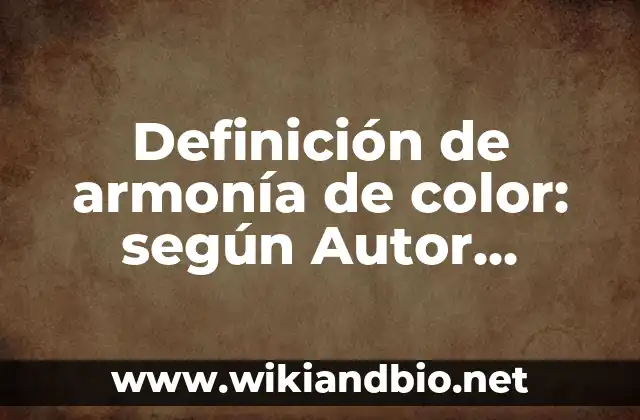 Ejemplos de armonía de color