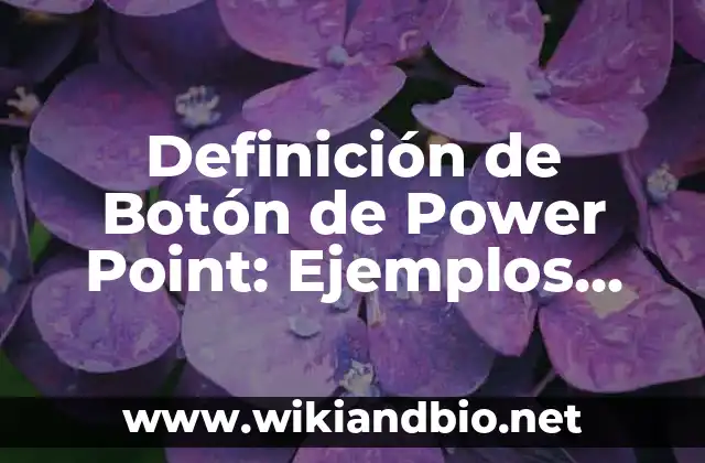 Definición de Botón de Power Point: Ejemplos, Que es, Autores