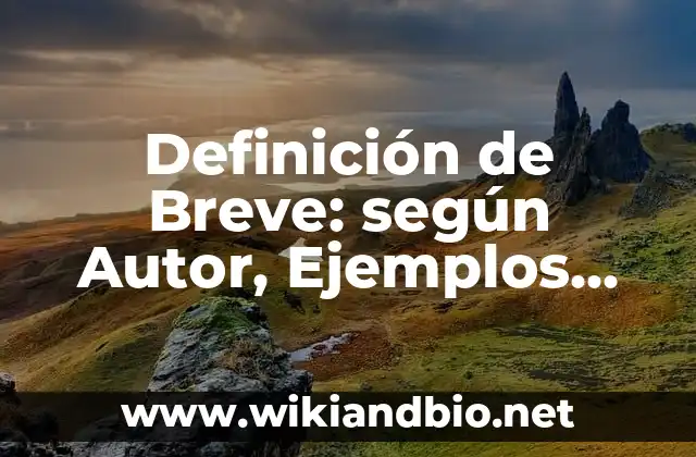 Ejemplos de brevedad