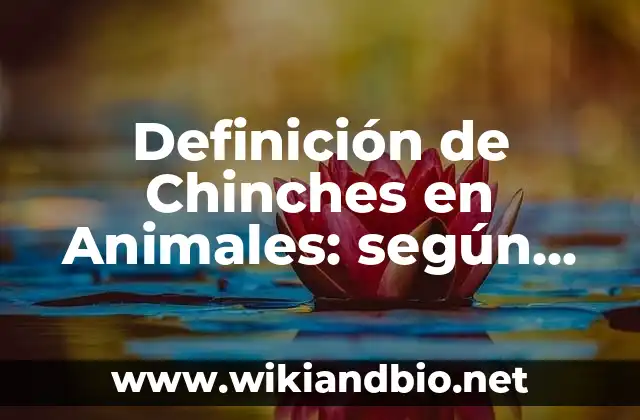 Definición de Chinches en Animales: según Autor, Ejemplos, qué es, Concepto y Significado
