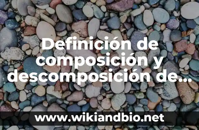 Definición de composición y descomposición de números naturales: según Autor, Ejemplos, qué es, Concepto y Significado