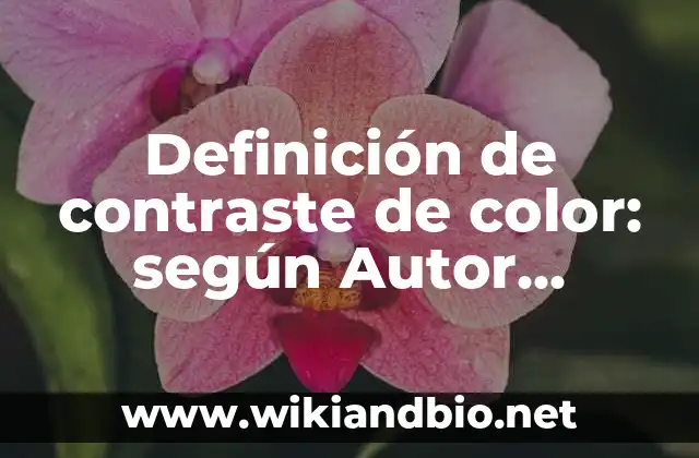 Ejemplos de contraste de color