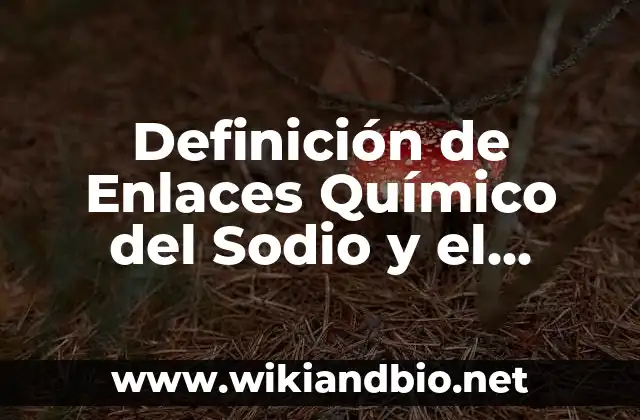 Definición de Enlaces Químico del Sodio y el Bromo: según Autor, Ejemplos, qué es, Concepto y Significado