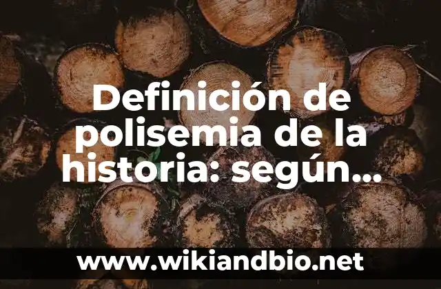 Ejemplos de polisemia de la historia