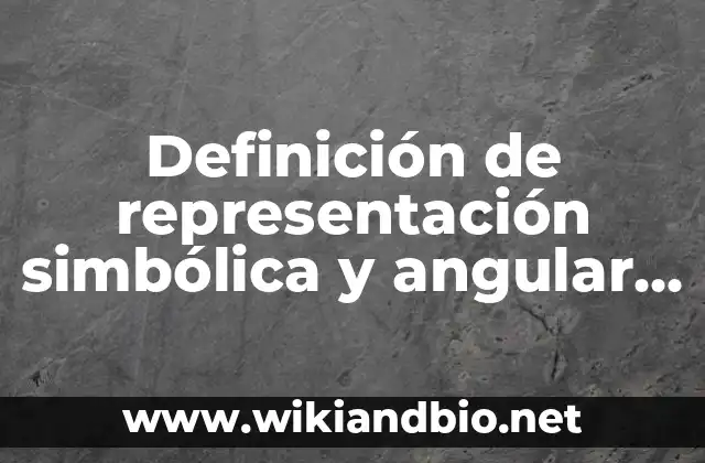 Definición de representación simbólica y angular del entorno según Autor, ejemplos, qué es, Concepto y Significado