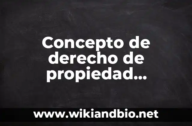 Concepto de derecho de propiedad intelectual: Significado, Ejemplos