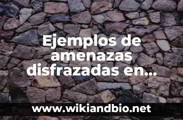 Ejemplos de amenazas disfrazadas en empresas: Definición según Autor, qué