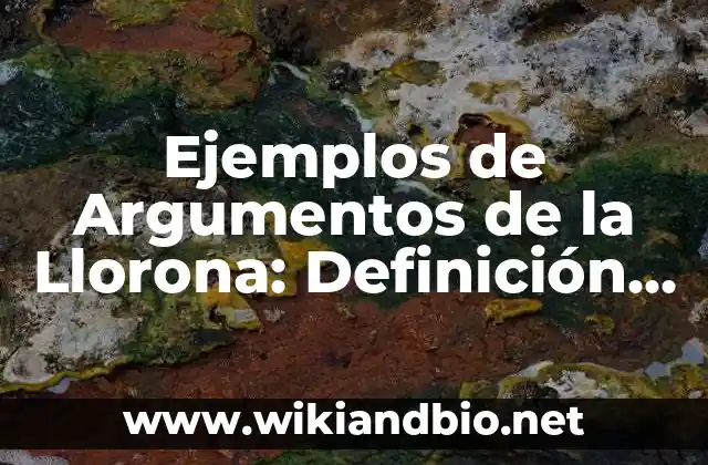 Definición de relaciones funcionales matemáticas: según Autor, Ejemplos, qué es, Concepto y Significado 5 Ejemplos de Argumentos de la Llorona: Definición según Autor, ¿qué es?