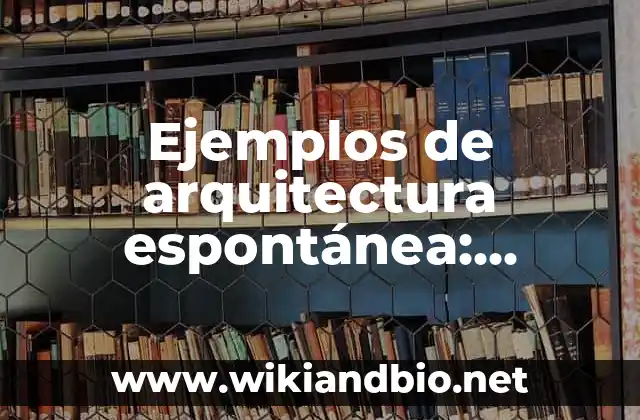 Ejemplos de arquitectura espontánea