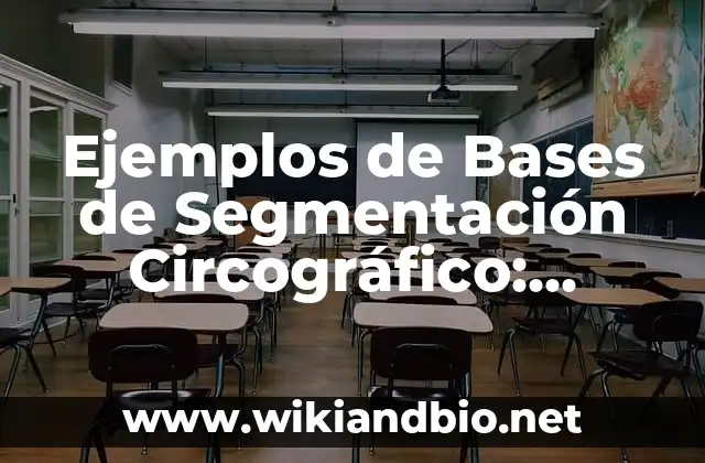 Ejemplos de Bases de Segmentación Circográfico: Definición según Autor, qué