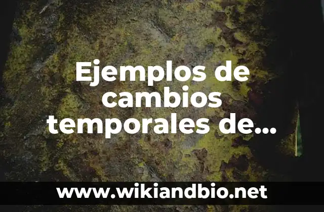 Ejemplos de cambios temporales de termómetro animado