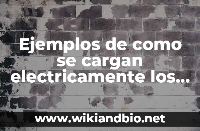 Ejemplos de como se cargan electricamente los cuerpos: Definición según
