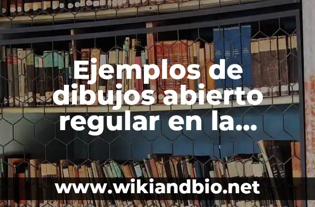 Ejemplos de dibujos abierto regular