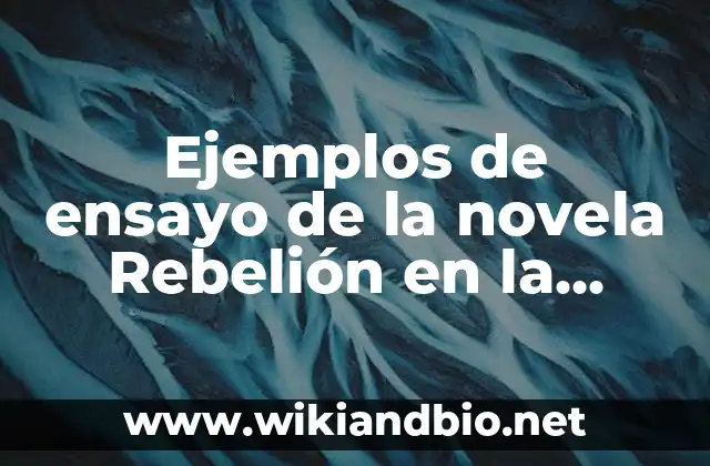 Ejemplos de ensayo de la novela Rebelión en la granja