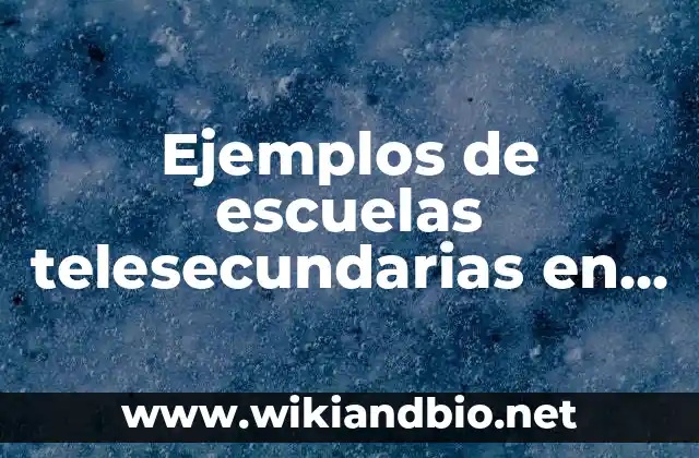 Ejemplos de escuelas telesecundarias en juegos deportivos por zona