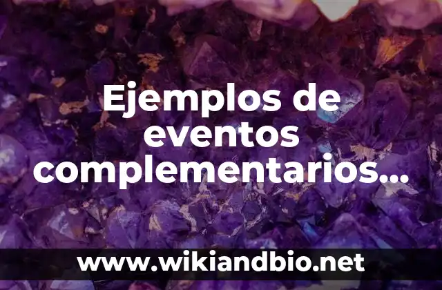 Ejemplos de eventos complementarios en probabilidad: Definición según