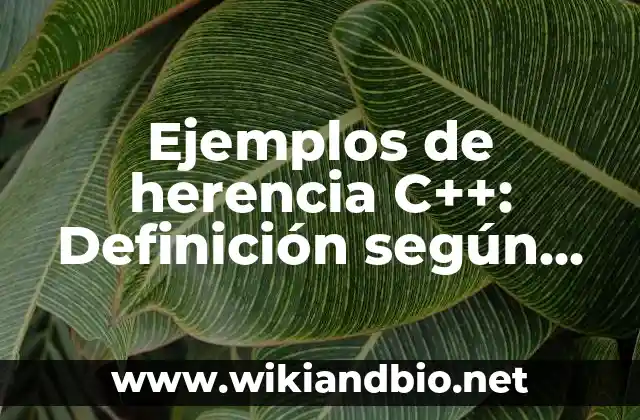 Ejemplos de herencia C++
