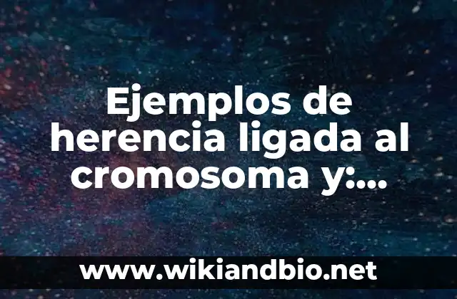 Ejemplos de herencia ligada al cromosoma y