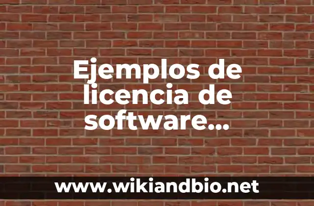 Ejemplos de licencia de software propietario