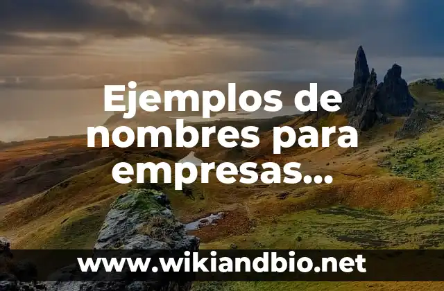 Ejemplos de nombres para empresas inmobiliarias