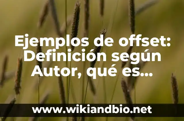 Ejemplos de offset