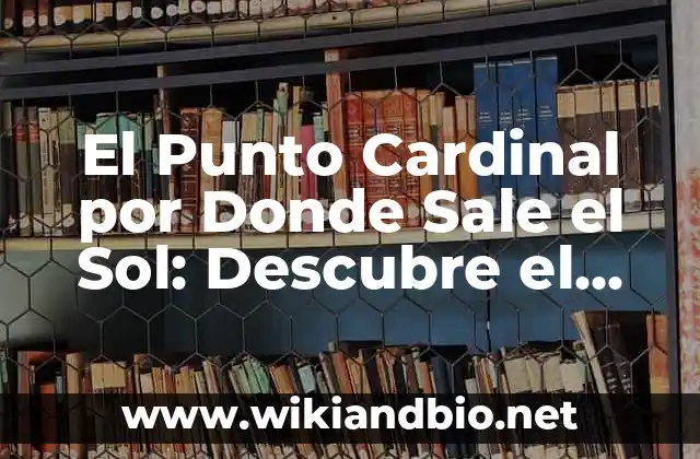 La Importancia del Punto Cardinal por Donde Sale el Sol en la Navegación