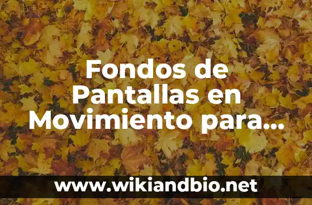 Fondos de Pantallas en Movimiento para PC: Descubre los Mejores