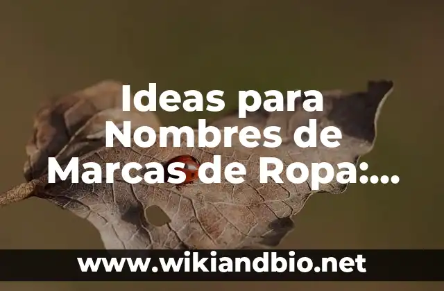 Cómo elegir el nombre perfecto para tu marca de ropa