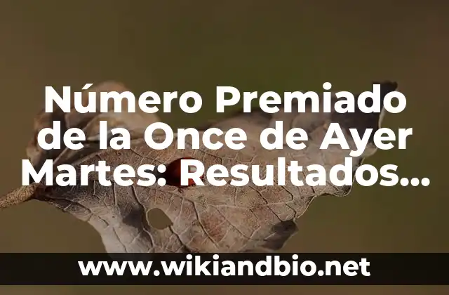 ¿Cómo se Genera el Número Premiado de la Once de Ayer Martes?
