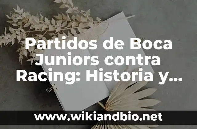 Partidos de Boca Juniors contra Racing: Historia y Estadísticas