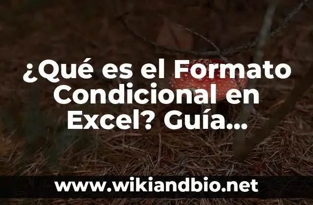 ¿Qué es el Formato Condicional en Excel? Guía Completa y Detallada