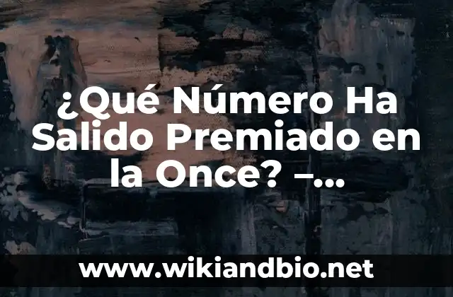 Historia de la Lotería de la Once