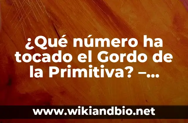 Historia del Gordo de la Primitiva