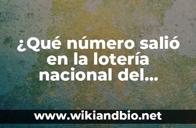 Cómo funciona la lotería nacional del jueves