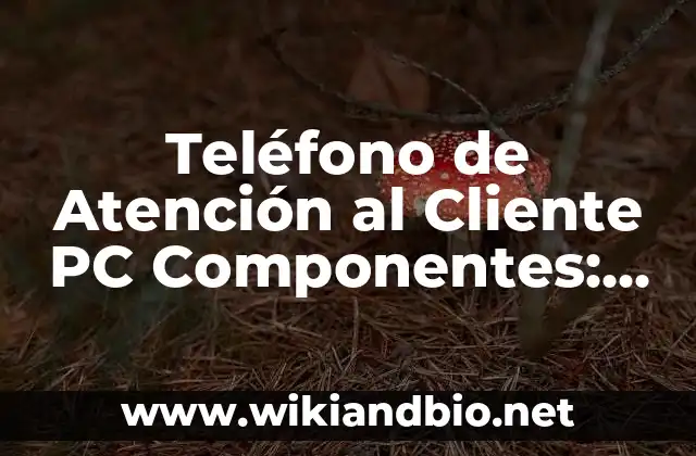 Teléfono de Atención al Cliente PC Componentes: Soluciones de Soporte