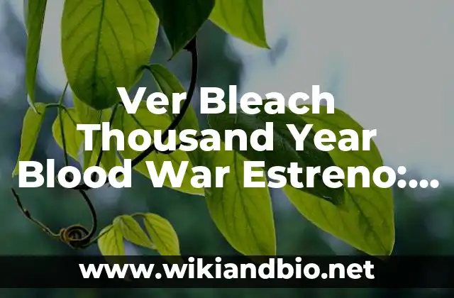Game of the Year (GOTY) del Año: Una Guía Completa 6 Ver Bleach Thousand Year Blood War Estreno: Fecha de Lanzamiento y Detalles